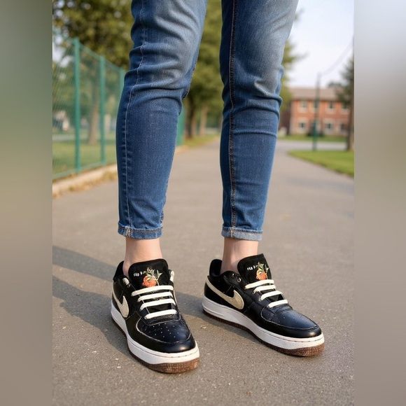 Nike Air Force 1 '07 LV8 GS Pomegranate Size 6Y DA3093-001 Woman Size 7.5 - Picture 2 of 9